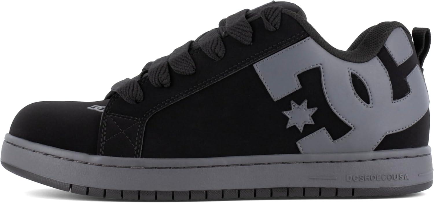 imageDC Mens Court Graffik Work Black and Grey Composite Toe Boots Construction ShoeBlack