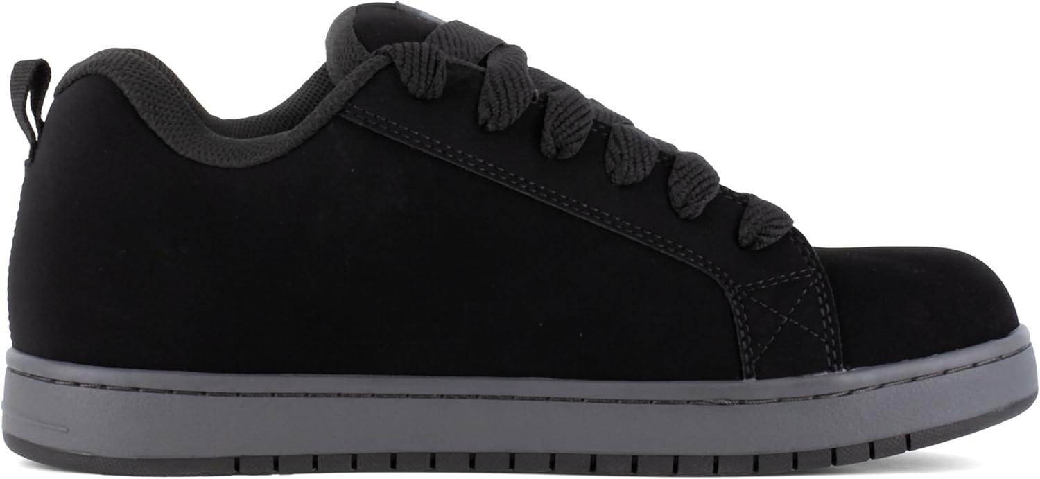 imageDC Mens Court Graffik Work Black and Grey Composite Toe Boots Construction ShoeBlack