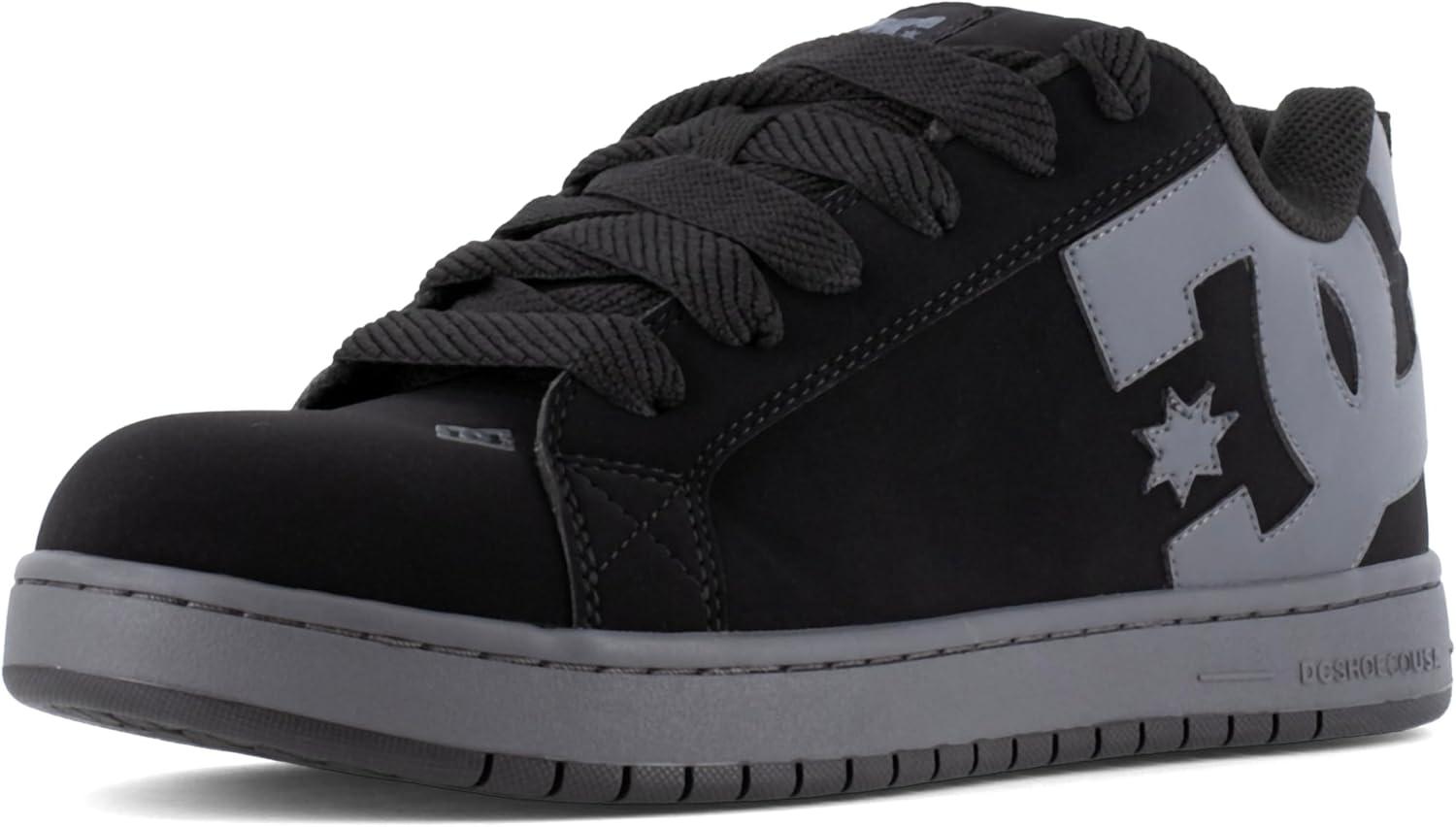 imageDC Mens Court Graffik Work Black and Grey Composite Toe Boots Construction ShoeBlack