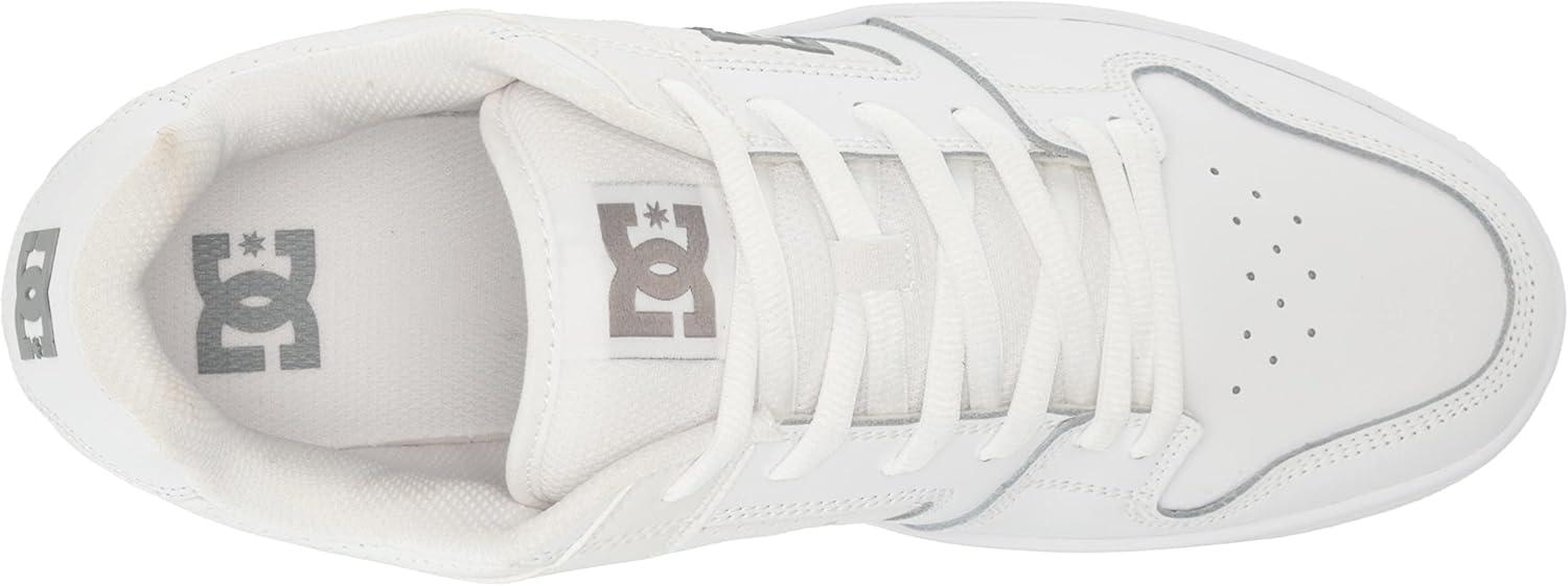 imageDC Mens Mens Manteca 4 Low Skate ShoeWhiteBattleshipWhite
