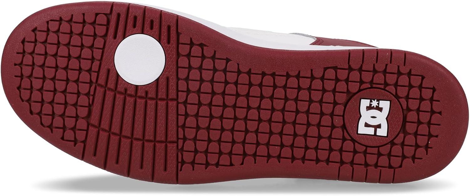 imageDC Mens Mens Manteca 4 Low Skate ShoeWhiteDeep RedBlack