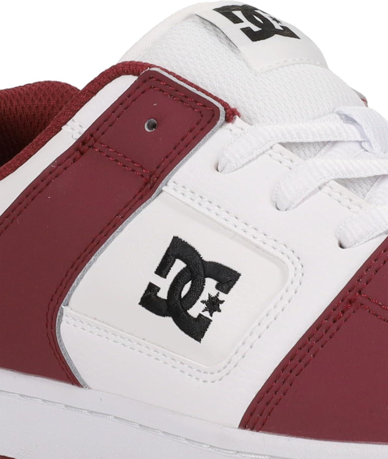 imageDC Mens Mens Manteca 4 Low Skate ShoeWhiteDeep RedBlack
