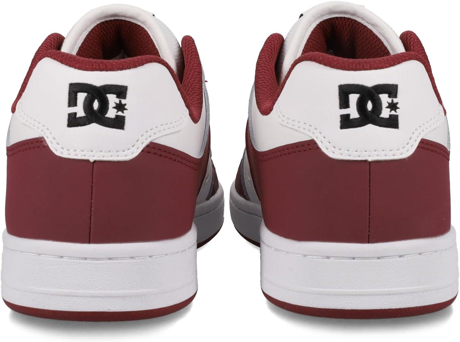imageDC Mens Mens Manteca 4 Low Skate ShoeWhiteDeep RedBlack