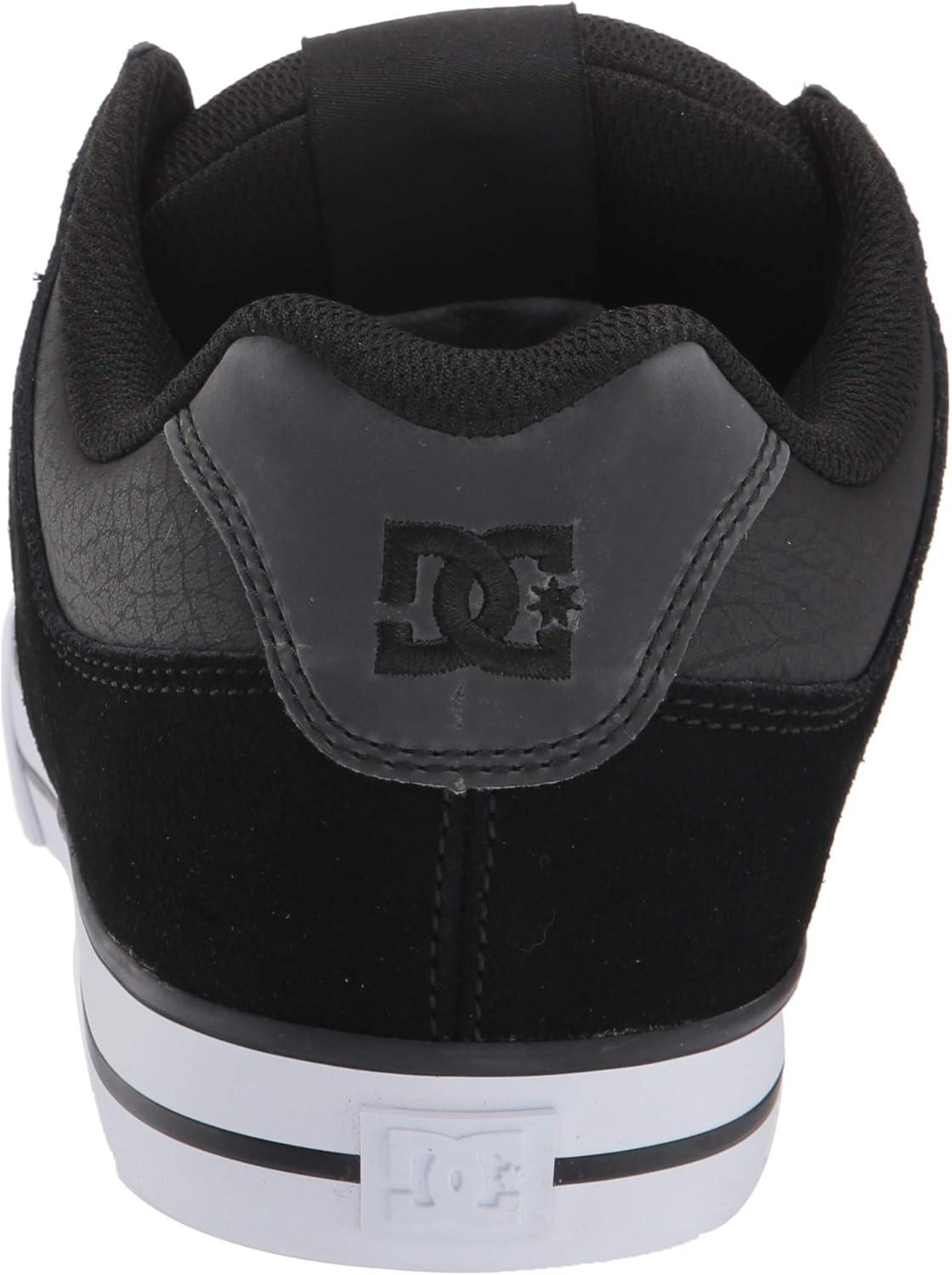 imageDC Mens Pure Casual Low Top Lace Up Skate Shoe SneakerBlack Smooth