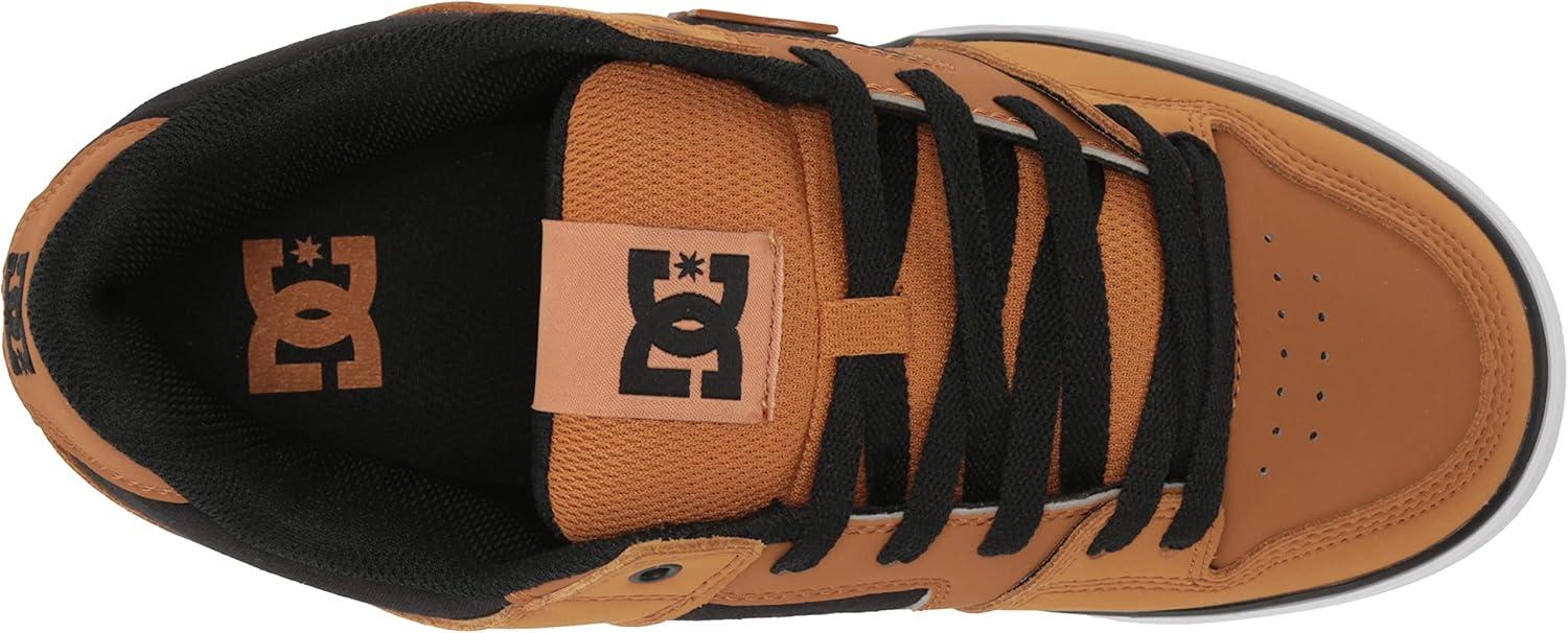 imageDC Mens Pure Casual Low Top Lace Up Skate Shoe SneakerDk ChocoBlackOyster