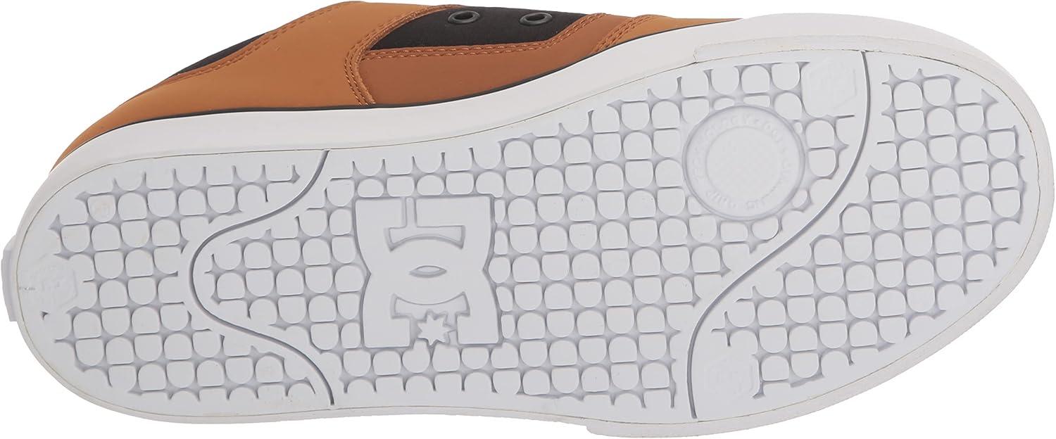 imageDC Mens Pure Casual Low Top Lace Up Skate Shoe SneakerDk ChocoBlackOyster