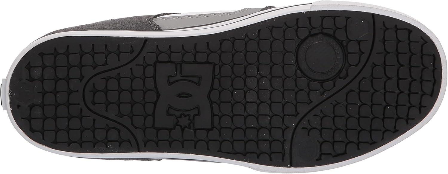 imageDC Mens Pure Casual Low Top Lace Up Skate Shoe SneakerGreyGreyWhite