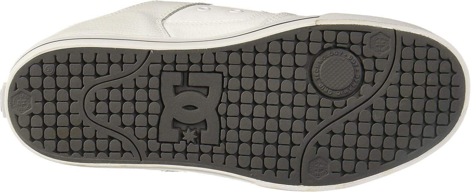 imageDC Mens Pure Casual Low Top Skate Shoe WhiteBattleshipWhite 8 D US