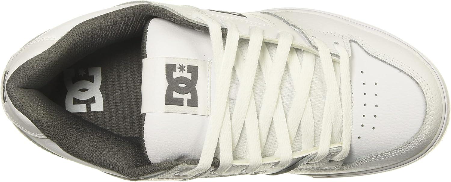 imageDC Mens Pure Casual Low Top Skate Shoe WhiteBattleshipWhite 8 D US