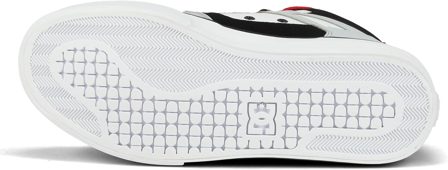 imageDC Mens Pure High Top WC Skate ShoeGreyBlackWhiteRed