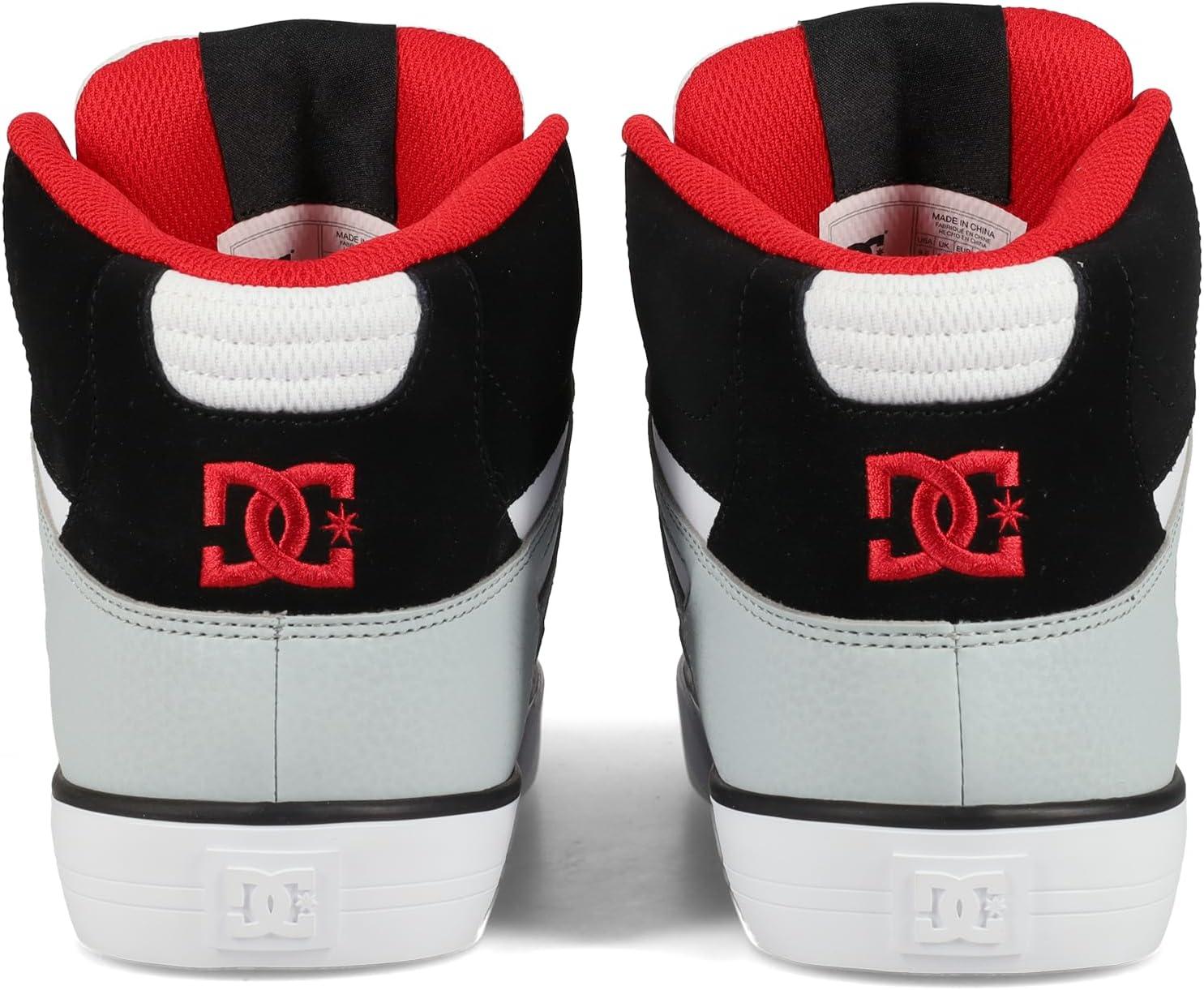 imageDC Mens Pure High Top WC Skate ShoeGreyBlackWhiteRed