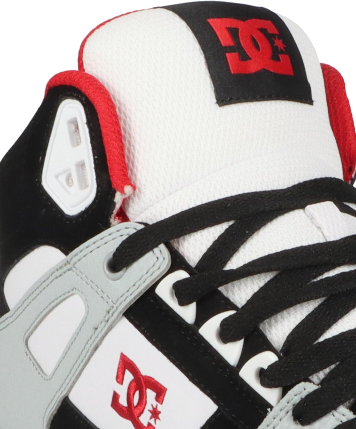 imageDC Mens Pure High Top WC Skate ShoeGreyBlackWhiteRed