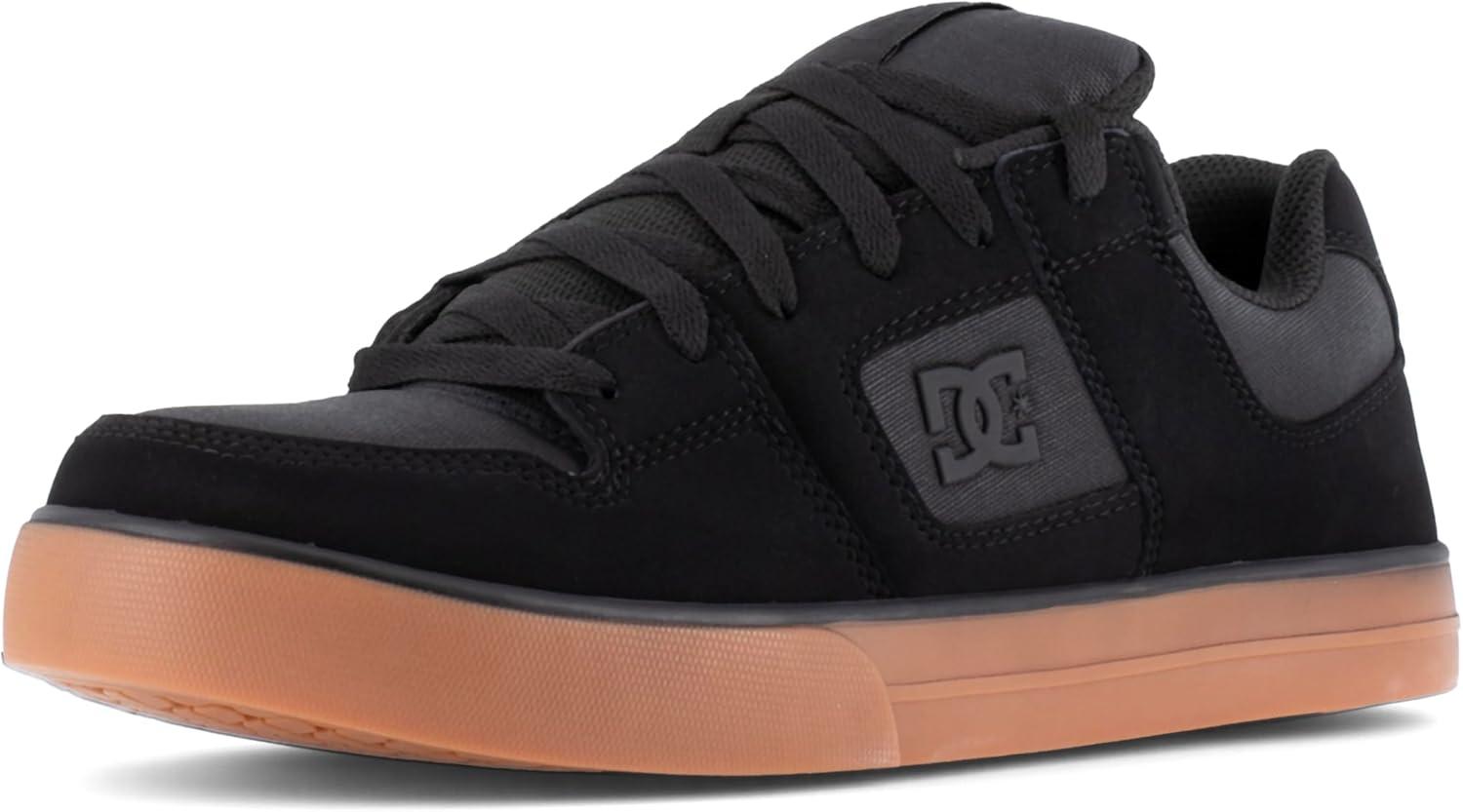 imageDC Mens Pure Work Black and Gum Composite Toe Boots Construction ShoeBlack