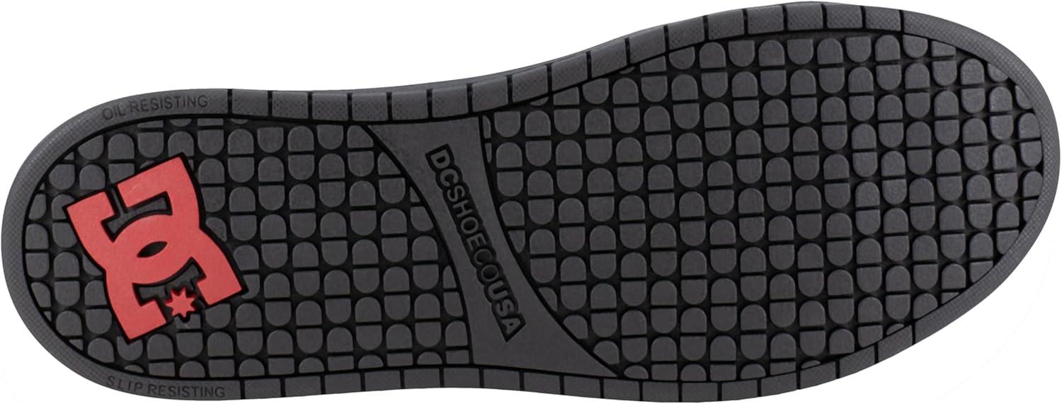 imageDC Shoes Mens Court Graffik Work Black and Red Composite Toe Boots Construction ShoeBlack