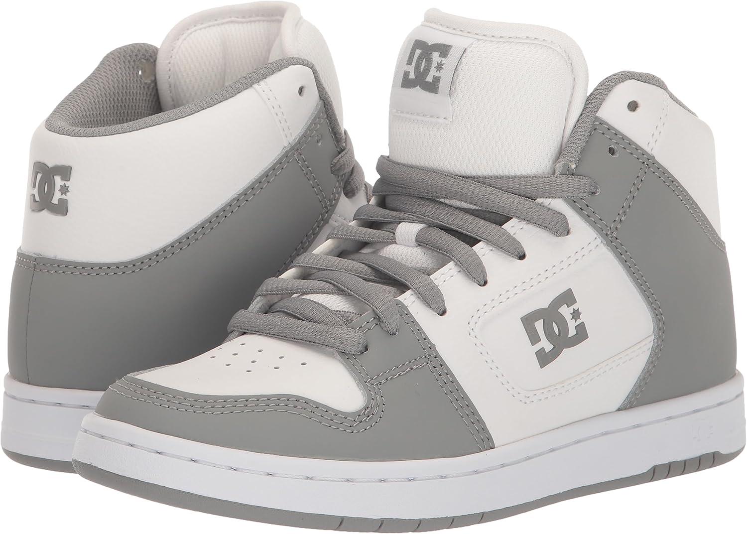 imageDC Shoes Mens Manteca 4 Hi High Top Casual Skate Shoe SneakerWhiteGrey