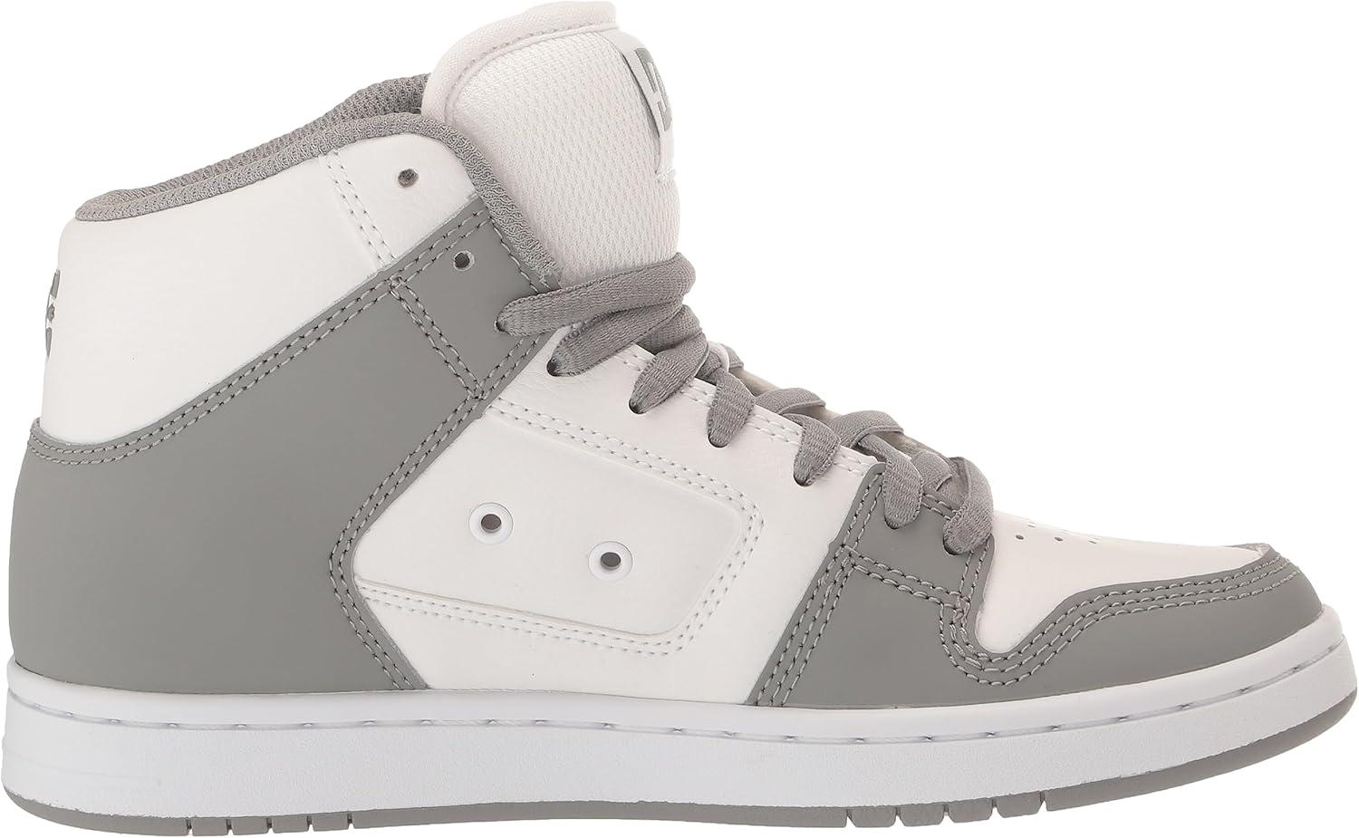 imageDC Shoes Mens Manteca 4 Hi High Top Casual Skate Shoe SneakerWhiteGrey