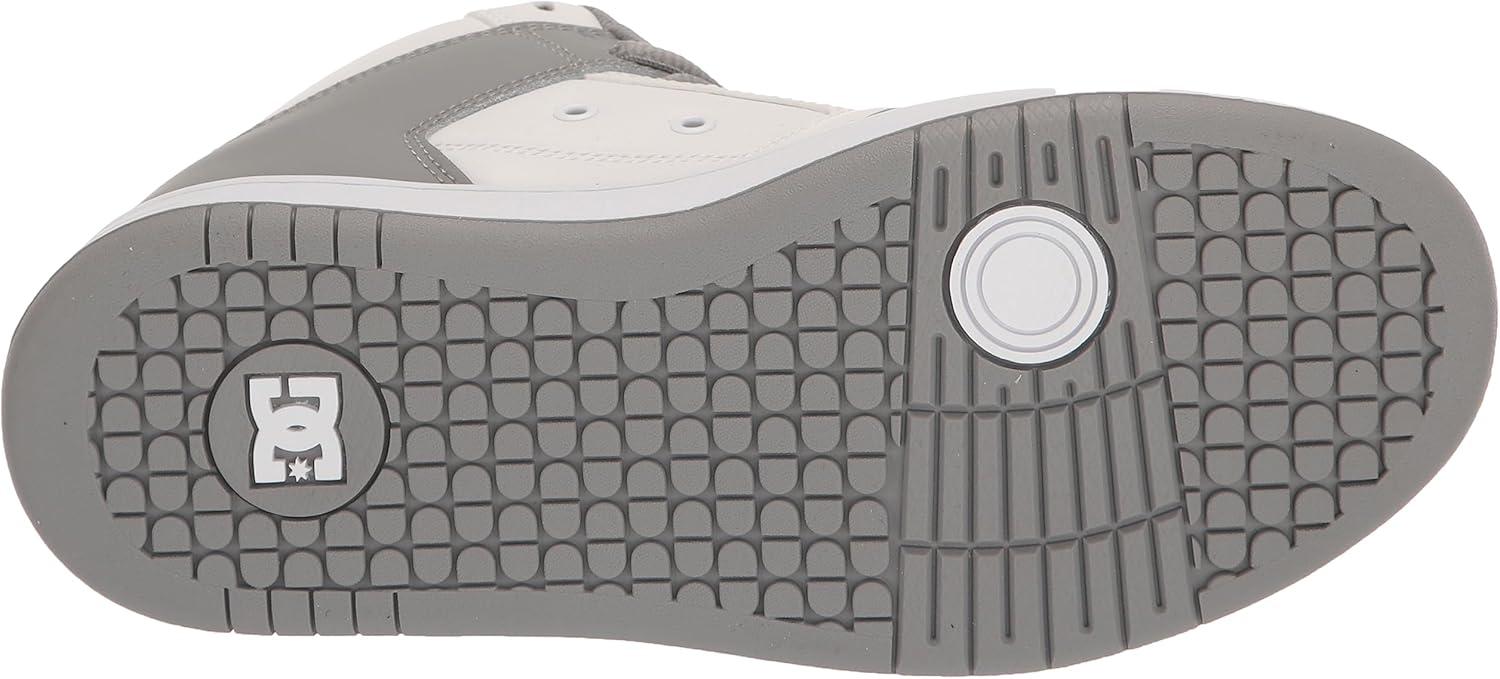 imageDC Shoes Mens Manteca 4 Hi High Top Casual Skate Shoe SneakerWhiteGrey