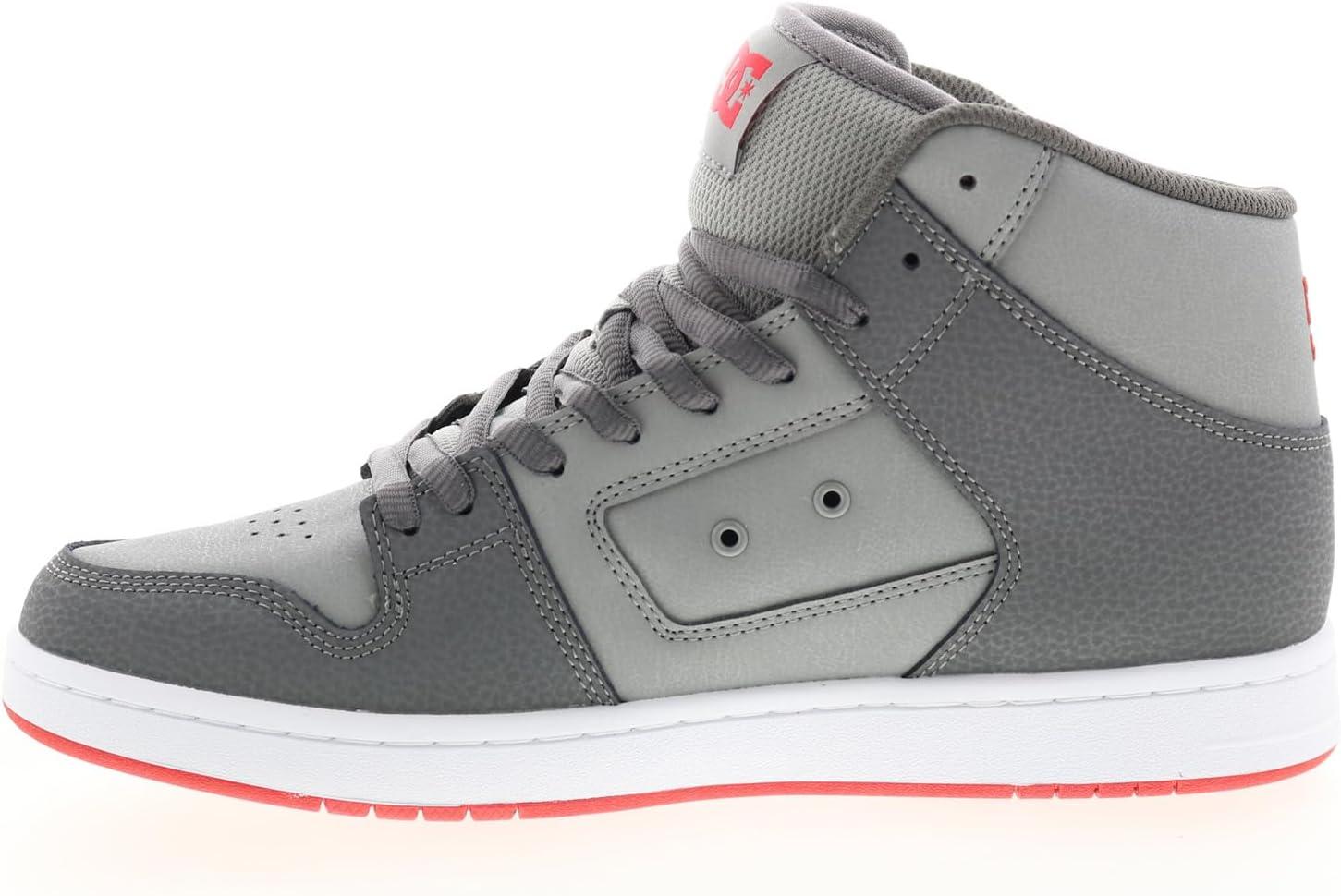 imageDC Shoes Mens Manteca 4 Hi High Top Casual Skate Shoe SneakerWhiteGreyOrange