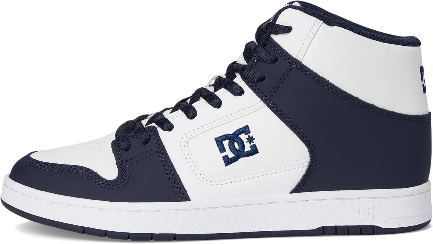 imageDC Shoes Mens Manteca 4 Hi High Top Casual Skate Shoe SneakerWhiteNavy