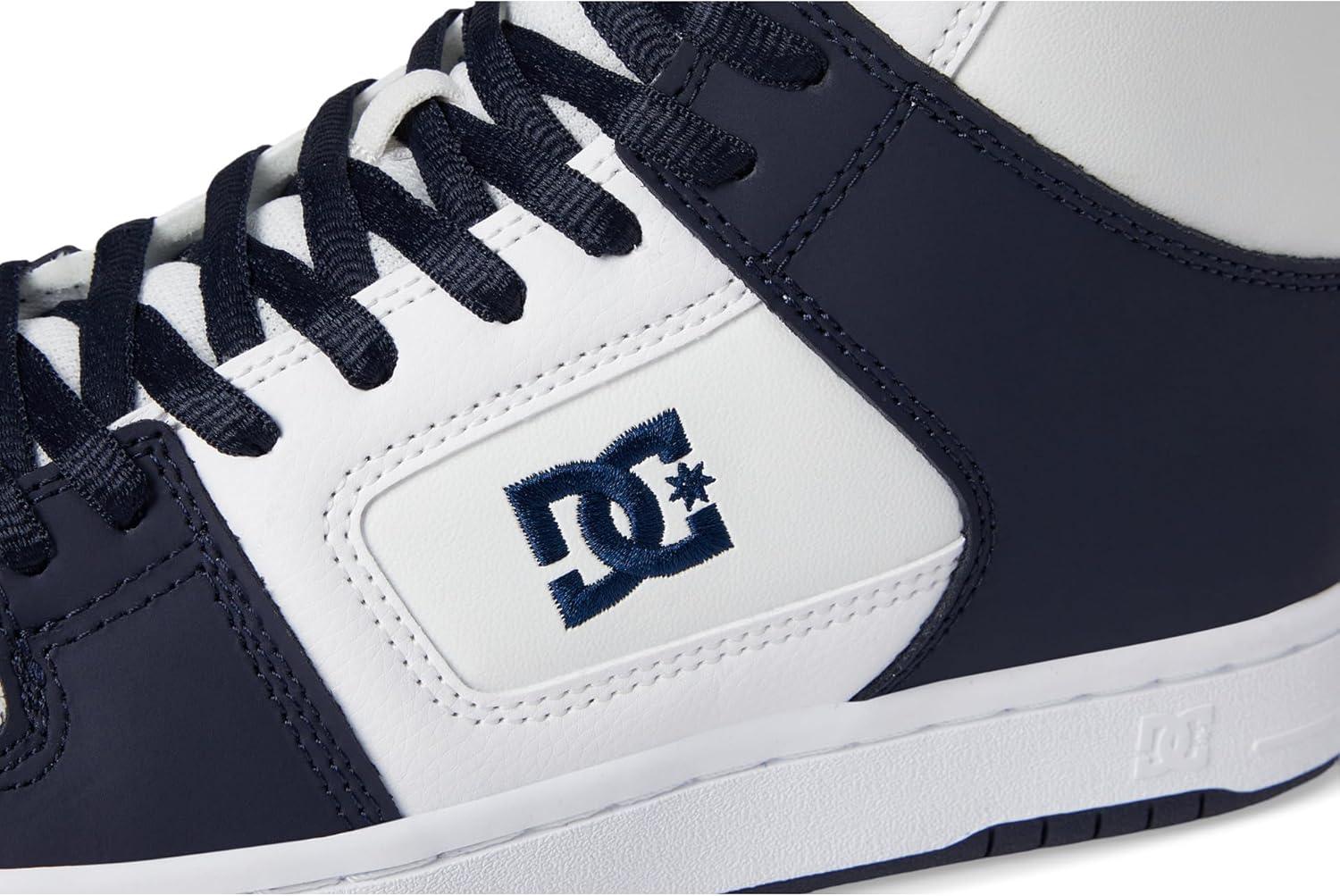 imageDC Shoes Mens Manteca 4 Hi High Top Casual Skate Shoe SneakerWhiteNavy