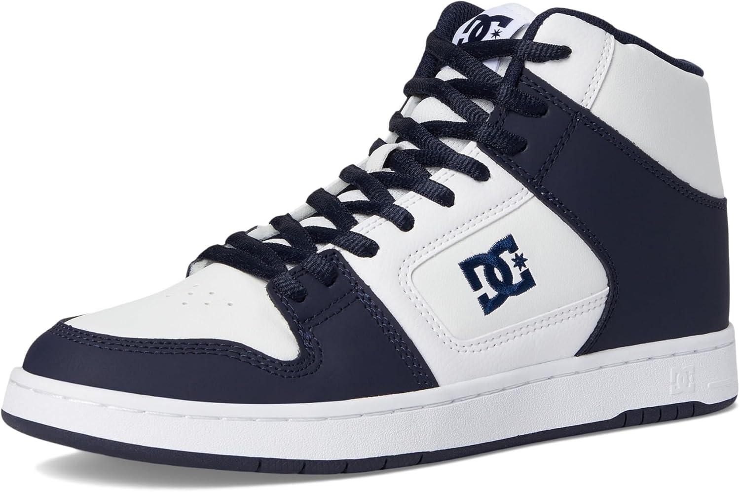 imageDC Shoes Mens Manteca 4 Hi High Top Casual Skate Shoe SneakerWhiteNavy