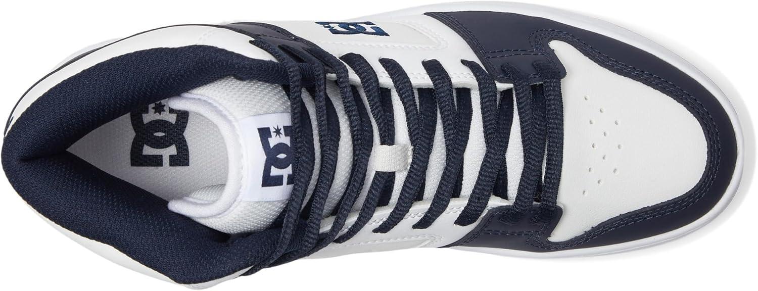 imageDC Shoes Mens Manteca 4 Hi High Top Casual Skate Shoe SneakerWhiteNavy