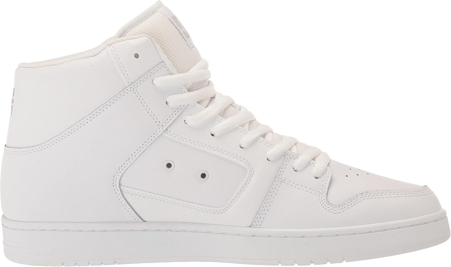 imageDC Shoes Mens Manteca 4 Hi High Top Casual Skate Shoe SneakerWhiteWhiteBattleship