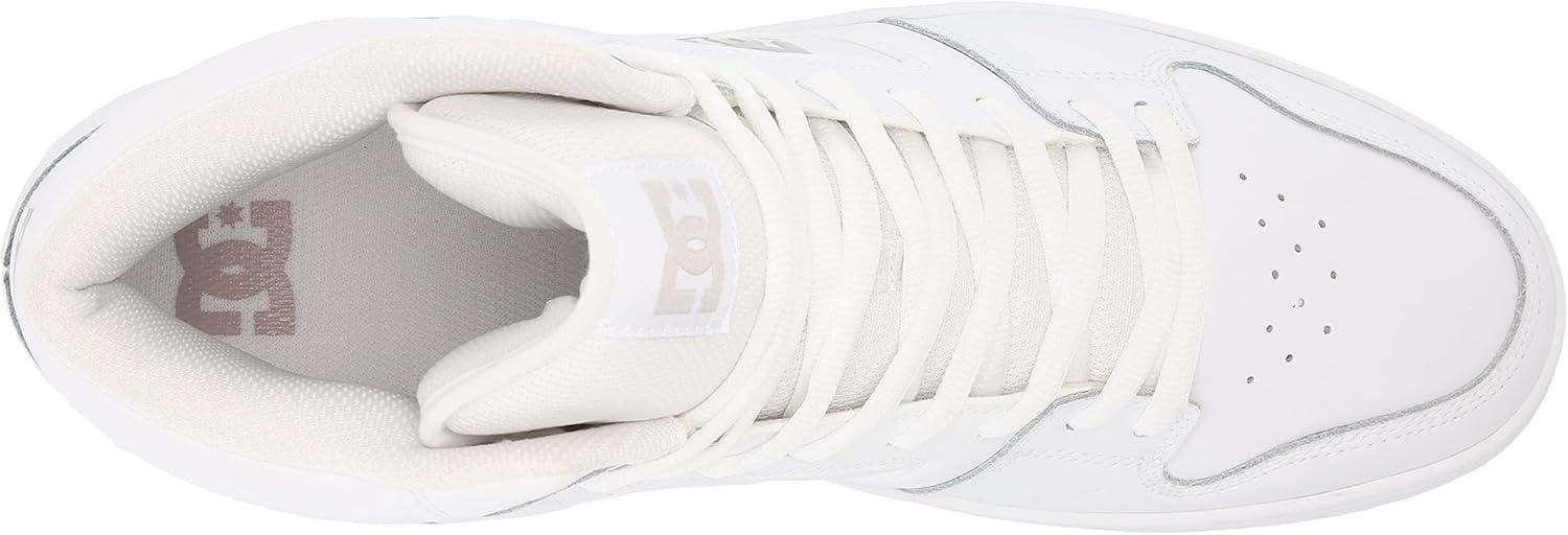 imageDC Shoes Mens Manteca 4 Hi High Top Casual Skate Shoe SneakerWhiteWhiteBattleship