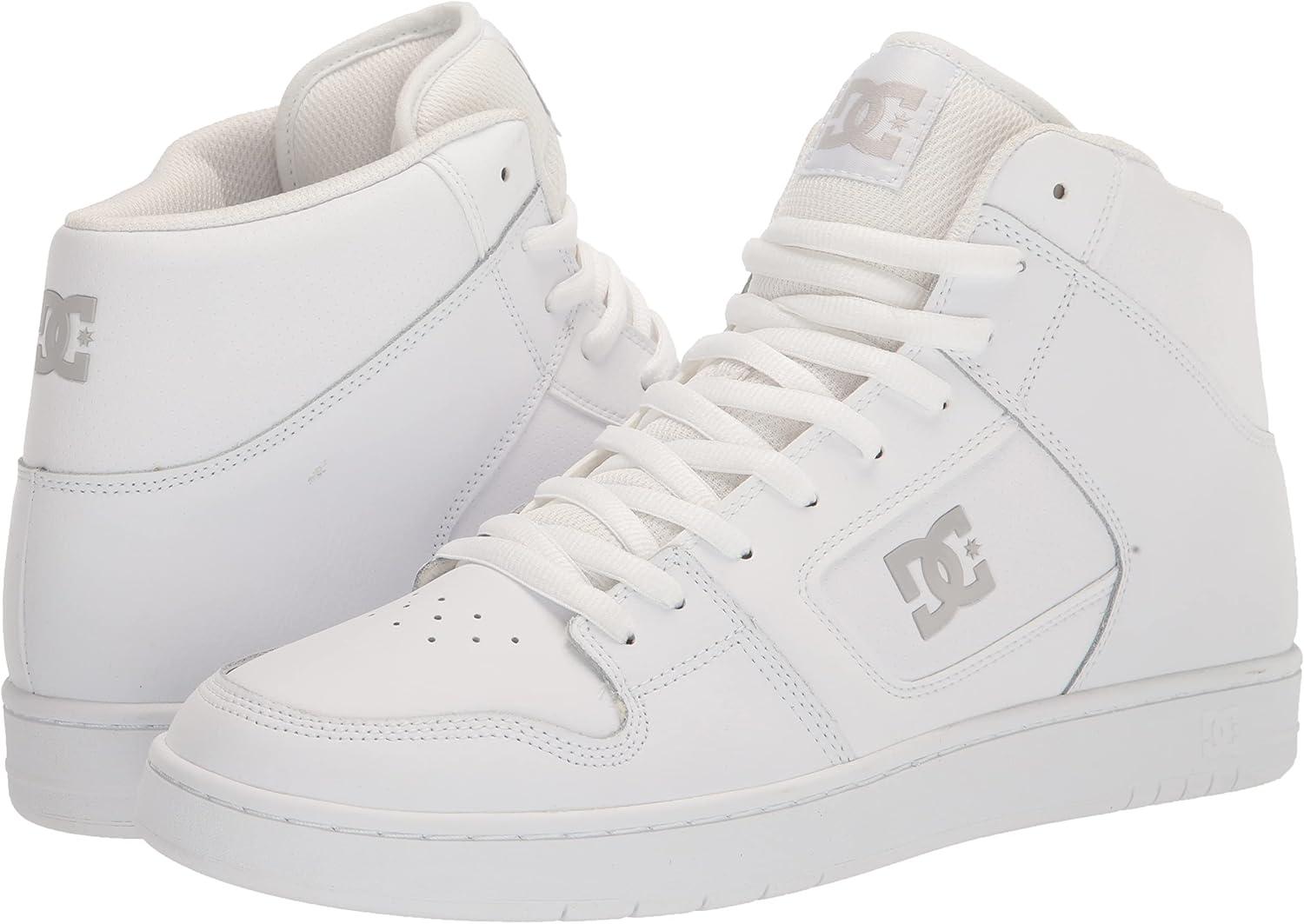 imageDC Shoes Mens Manteca 4 Hi High Top Casual Skate Shoe SneakerWhiteWhiteBattleship