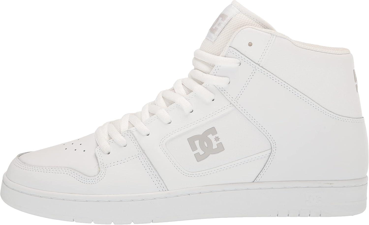 imageDC Shoes Mens Manteca 4 Hi High Top Casual Skate Shoe SneakerWhiteWhiteBattleship