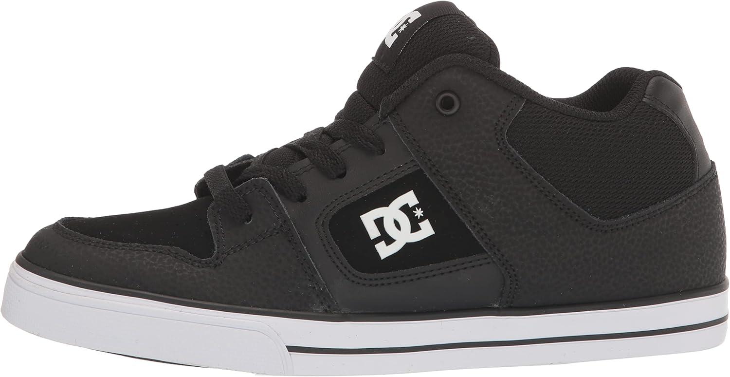 imageDC UnisexChild Pure V Low Skate ShoeBlackWhite