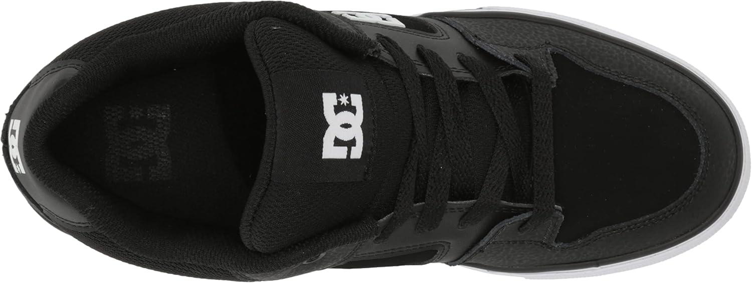 imageDC UnisexChild Pure V Low Skate ShoeBlackWhite