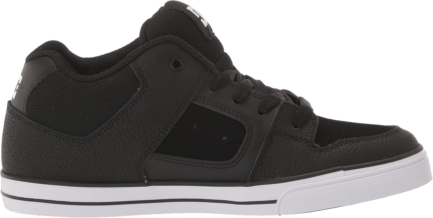 imageDC UnisexChild Pure V Low Skate ShoeBlackWhite