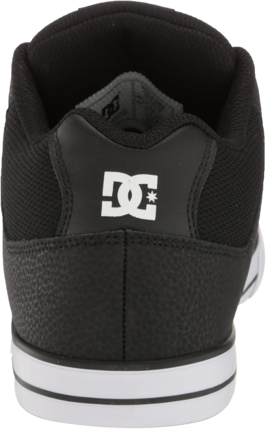 imageDC UnisexChild Pure V Low Skate ShoeBlackWhite