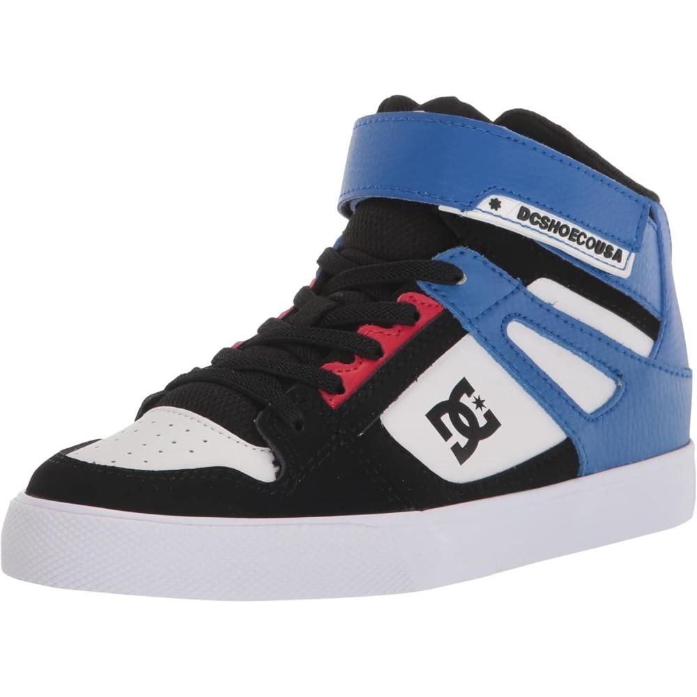 imageDC Kids Pure Hi Top Ev ShoesWhiteBlackRed