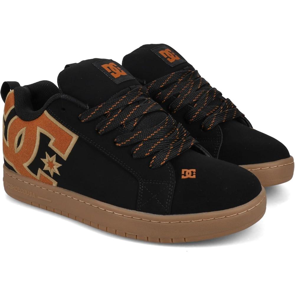 imageDC Mens 43i Court Graffik Skate SneakerBlackBrownGum