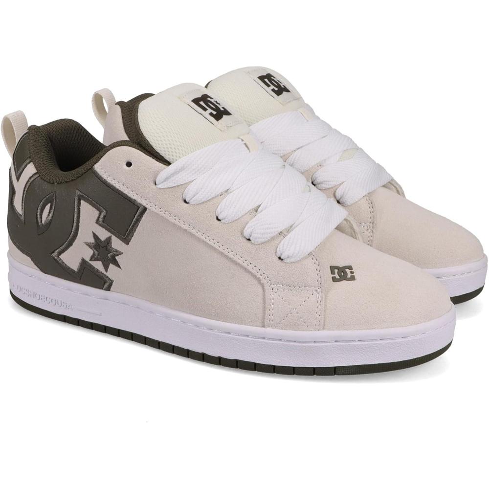 imageDC Mens 43i Court Graffik Skate SneakerWhiteOlive