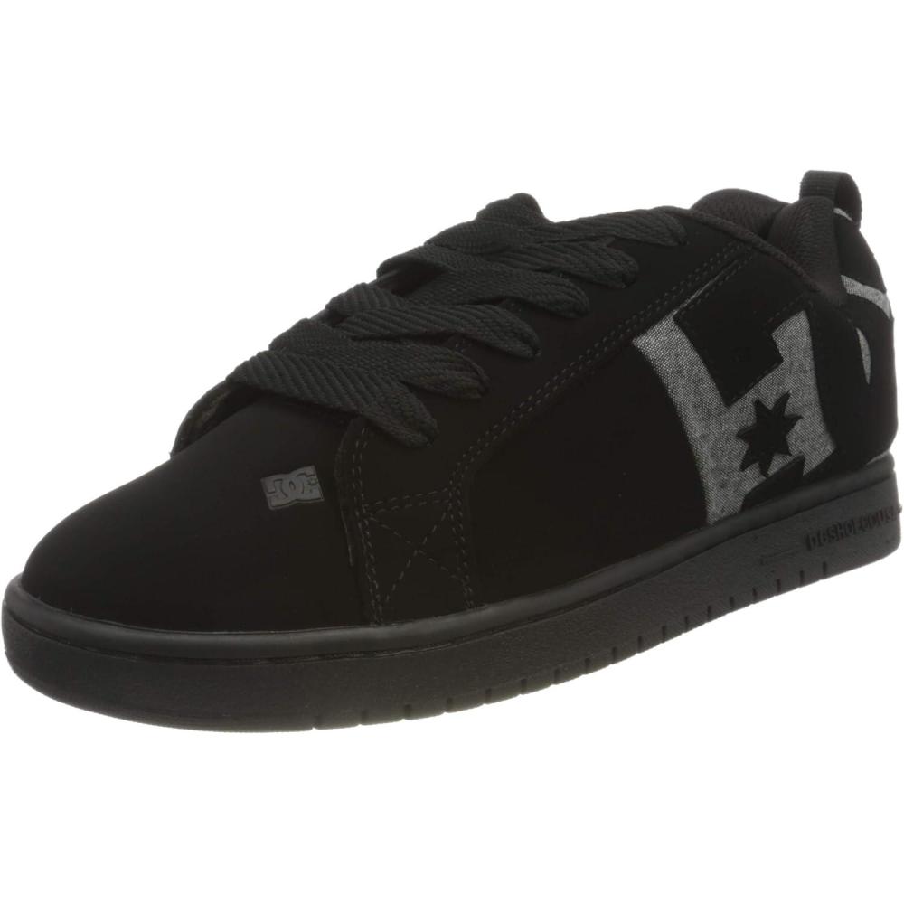 imageDC Mens Court Graffik SE XE Skate ShoeBlack Heather Grey