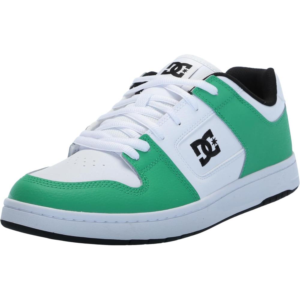 imageDC Mens Mens Manteca 4 Low Skate ShoeGreenWhiteYellow