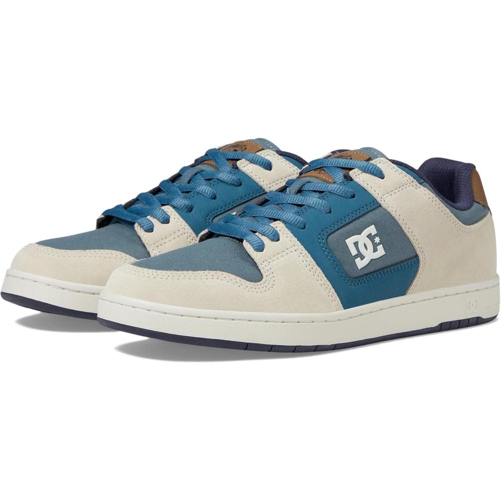 imageDC Mens Mens Manteca 4 Low Skate ShoeGreyBlueWhite