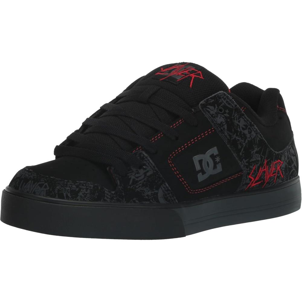 imageDC Mens Pure Skate ShoeBlackGreyRed