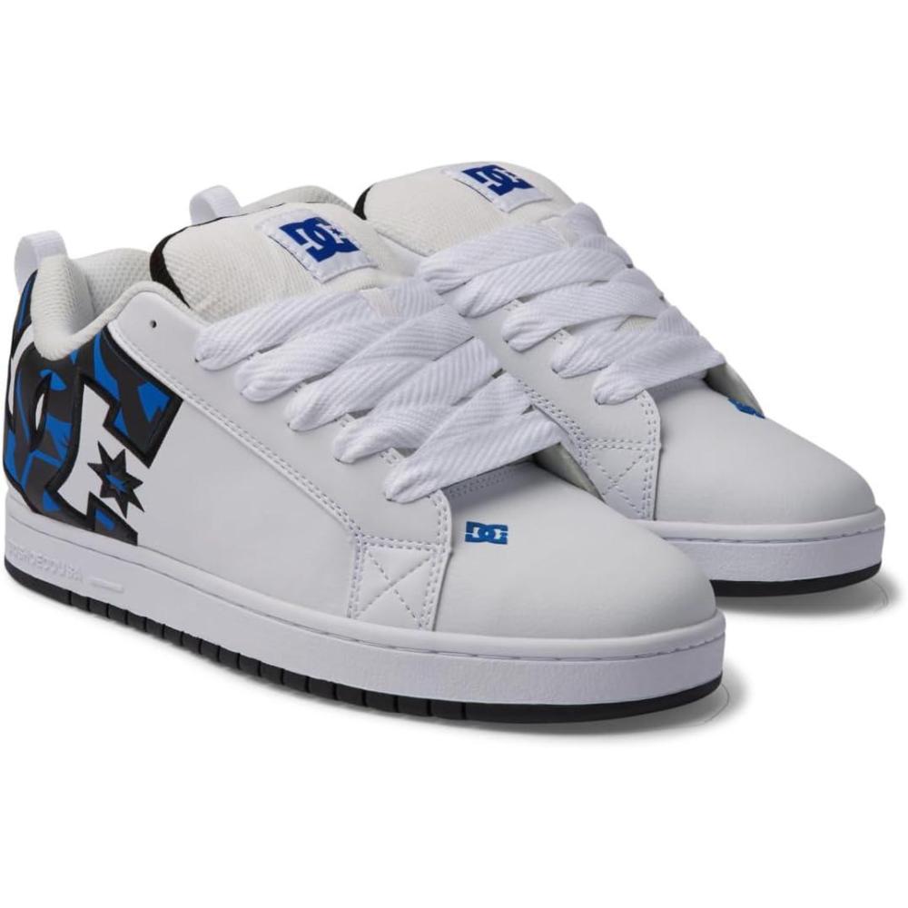 imageDC Mens Pure Skate ShoeWhite Blue