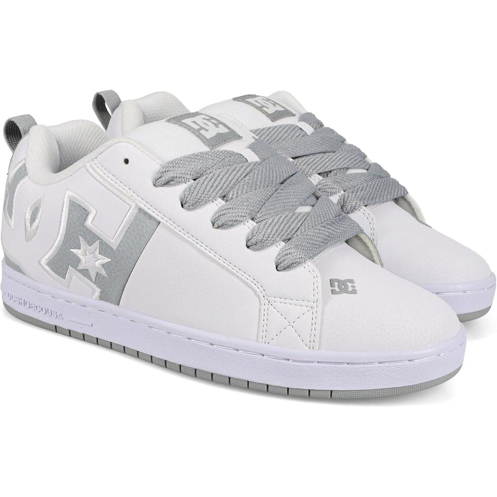 imageDC Mens Pure Skate ShoeWhite Grey