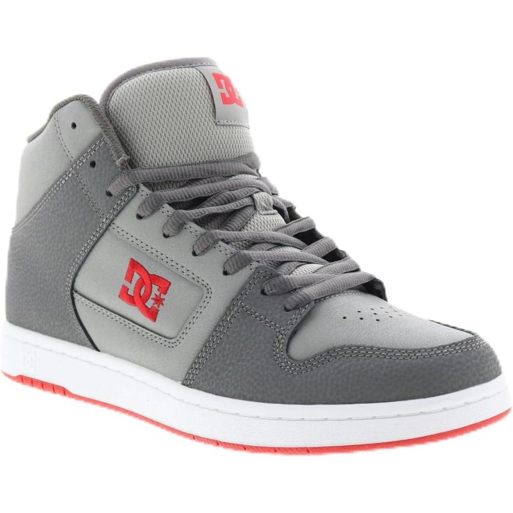 imageDC Shoes Mens Manteca 4 Hi High Top Casual Skate Shoe SneakerWhiteGreyOrange