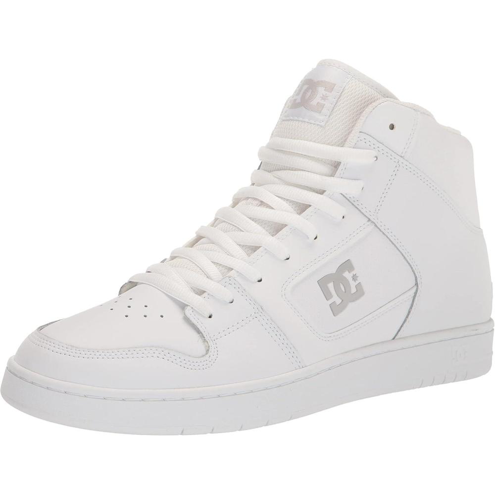 imageDC Shoes Mens Manteca 4 Hi High Top Casual Skate Shoe SneakerWhiteWhiteBattleship