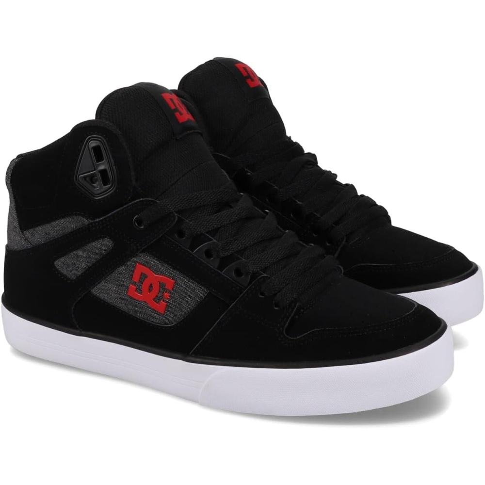 imageDC Shoes Mens Pure High Top Wc Skate ShoeBlackRedBlack