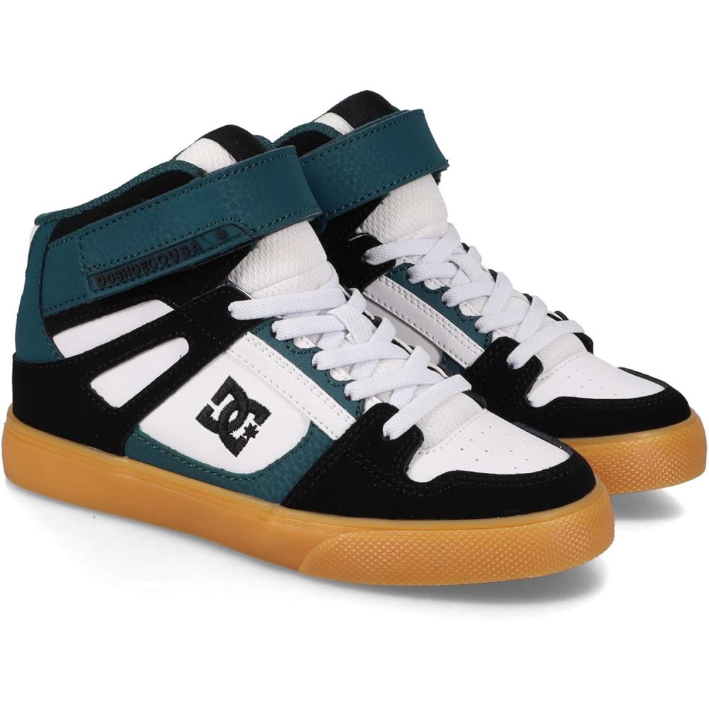 imageDC Shoes UnisexChild Pure Hi Top EvBlackGreenGum