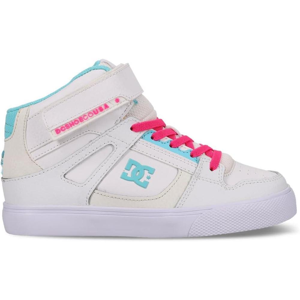 imageDC Shoes UnisexChild Pure Hi Top EvWhitePinkBlue