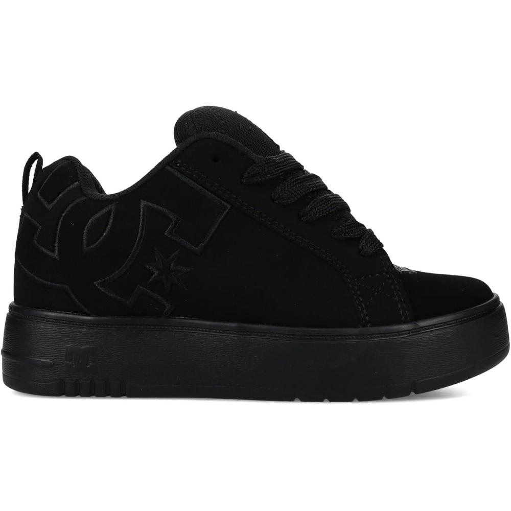 imageDC Shoes Womens Court Graffik Platform SneakerBlackBlackBlack