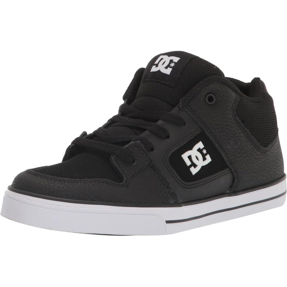 imageDC UnisexChild Pure V Low Skate ShoeBlackWhite